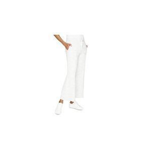 B NEW YORK Womens Beige Stretch Tie Pocketed Drawstring Raw Hem Flare Pants L